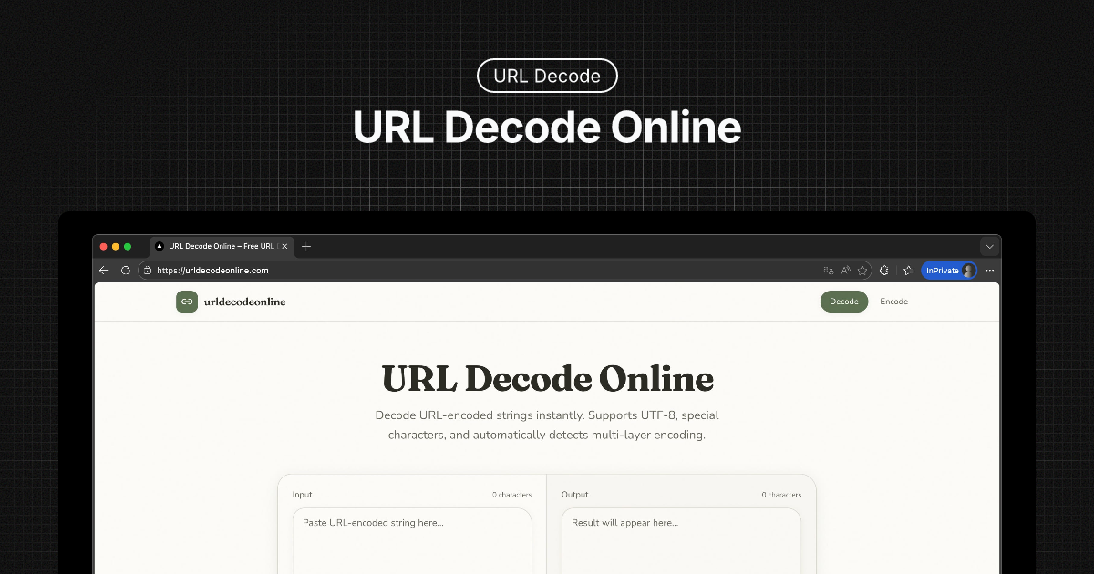 URL Decode Online screenshot 1